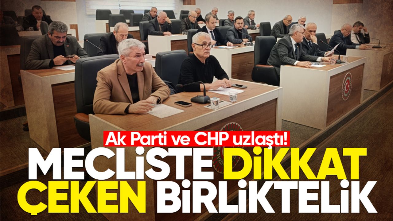 Mecliste dikkat çeken birliktelik: Ak Parti ve CHP uzlaştı!