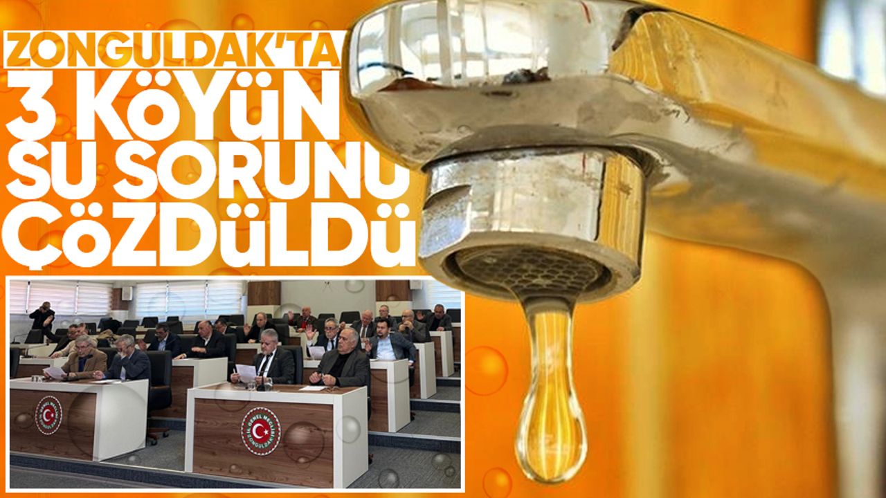 Mecliste üç köyün su sorunu çözüldü