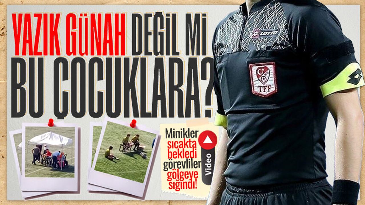 Fener Sahası'nda tepki çeken manzara: Minikler sıcakta bekle