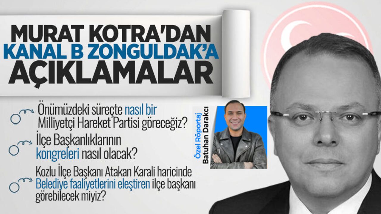 MHP Zonguldak'taki kan değişiminden sonra Murat Kotra'dan öz