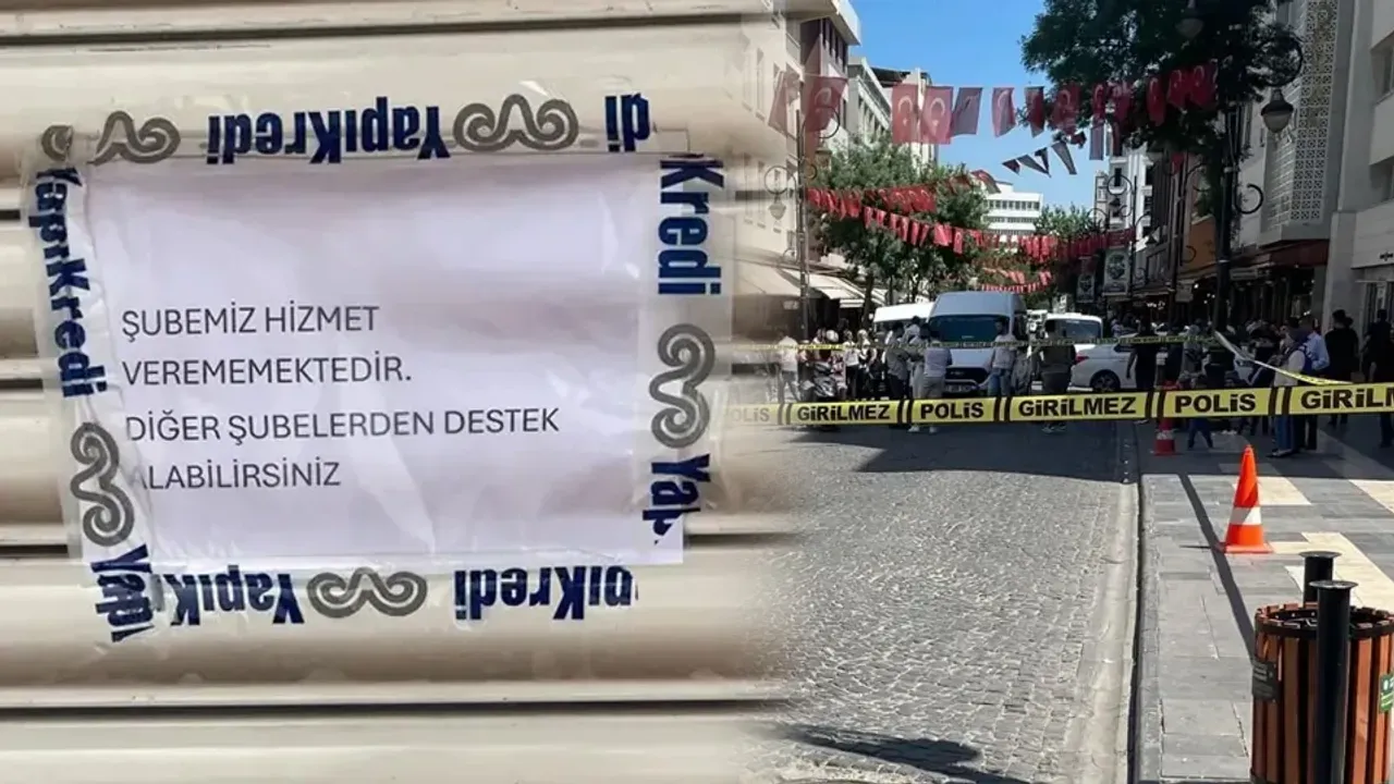 Yapı Kredi Bankası’nın şubesine silahlı saldırı