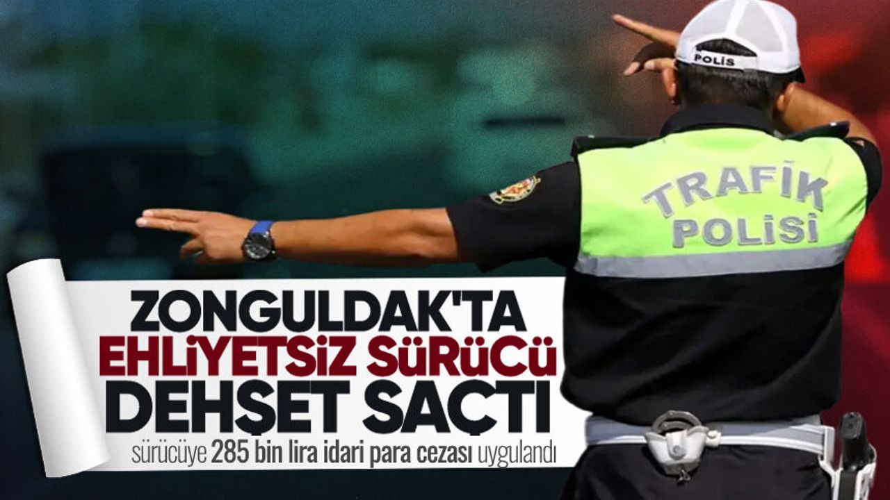 Zonguldak'ta polisten kaçan ehliyetsiz genç dehşet saçtı! 1 polis yaralandı