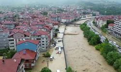 ZONGULDAK'TA SEL HAVADAN GÖRÜNTÜLENDİ