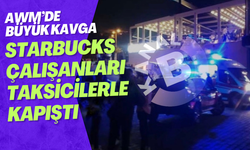 Starbucks çalışanları taksicilerle kavga etti!