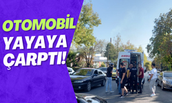 Otomobil yayaya çarptı: 1 yaralı