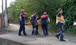 Fındık toplarken ağaçtan düşen kişi ayağını kırdı