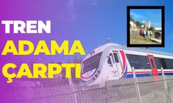 Yolcu treni adama  çarptı: 1 Yaralı