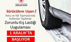 Zonguldak'ta 1 Aralık'ta kış lastiği uygulaması başlıyor