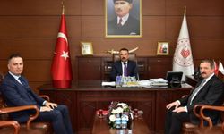 Yeni atanan 2 İl Müdürü Vali Hacıbektaşoğlunu ziyaret etti