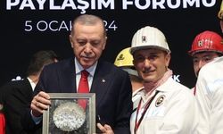 Madencilerden Cumhurbaşkanı Erdoğan’a anlamlı hediye!