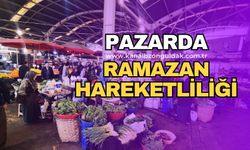 Halk pazarında ramazan hareketliliği yaşandı