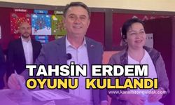 CHP’nin Zonguldak Belediye Başkanı adayı Tahsin Erdem oyunu kullandı