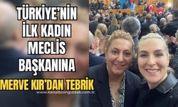 Türkiye’de bir ilk: Kadın Meclis başkanı seçildi, Merve Kır tebrik etti