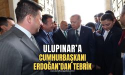 Cumhurbaşkanı Erdoğan’dan Ulupınar’a tebrik