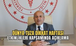 Güner, “Aşırı tuz tüketimi insan sağlığını olumsuz etkileyen halk sağlığı problemine dönüşmektedir”