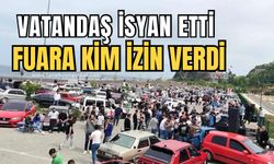 Vatandaşlar araçlara isyan etti: Fuar iznini kim verdi!