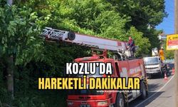 Kozlu'da itfaiye ekipleri görevde