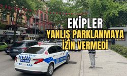 Trafik ekiplerinden park yasağı cezası