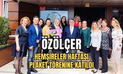 Rektör Özölçer Geleneksel Hemşireler Haftası Plaket Törenine Katıldı