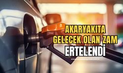 Akaryakıt zamları ertelendi