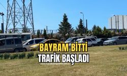 Bayram bitti! Dönüş yolunda araçlar kuyruk oluşturdu