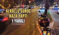 Otomobil    ile   motosiklet  çarpıştı:   1  yaralı