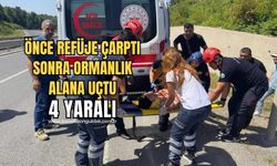 Ereğli'de trafik kazası: 4 yaralı