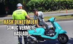 Ereğli'de yapılan kask kullanımı uygulamaları sonuç vermeye başladı