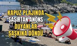 Kapuz plajında anons! ‘Doğum günün kutlu olsun’