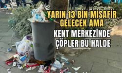 Zonguldak’a yarın misafirler gelecek ama çöplerin hali bu şekilde!