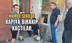 Tanımadıkları evin önüne terk edip kaçtılar