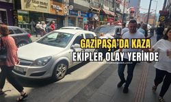 Gazipaşa'da kaza! İki otomobil çarpıştı