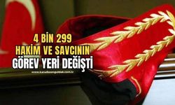 4 bin 299 hakim ve savcının görev yeri değişti