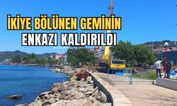 İki bölünen Pallada gemisinin enkazı kaldırıldı!