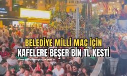 Sahildeki kafelerden milli maç için 5 bin lira toplandı!