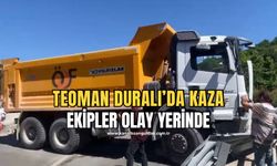 Teoman Duralı tünellerinde kaza! Ekipler olay yerinde