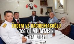 Vali ve Belediye Başkanı TCG gemisini ziyaret etti