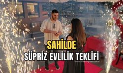 Genç aşıktan sürpriz evlilik teklifi