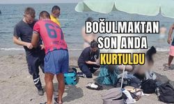 Denize giren genç kız boğulmaktan son anda kurtuldu!