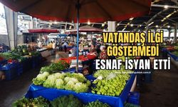 Vatandaş pazara ilgi göstermedi