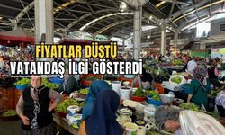 Halk pazarında fiyatların uygun olması ilgiyi arttırdı