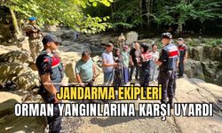 Jandarma sahaya indi: Orman yangınlarına karşı uyardı!