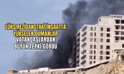 İnşaattan çıkan dumanları görenler şaşkına döndü