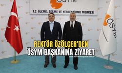 Rektör Özölçer'den ÖSYM Başkanı Ersoy'a Ziyaret