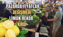 Halk pazarında fiyatlar sabit kaldı limon rekor kırdı!