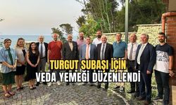 Vali Yardımcısı Turgut Subaşı veda yemeğinde kente veda etti