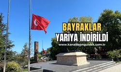 Zonguldak’ta bayraklar yarıya indi!