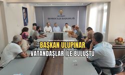 Belediye Başkanı Özcan Ulupınar vatandaşlar ile buluştu