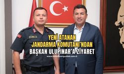 İlçe Jandarma Komutanı İbrahim Er'den Başkan Ulupınar'a ziyaret