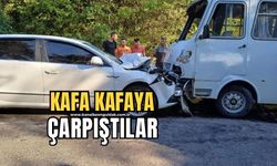 Minibüs ile kafa kafaya çarpıştı: 6 yaralı